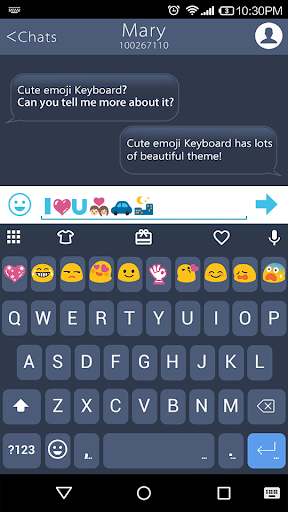 Concise Black Emoji Keyboard