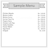 Sai Caterers menu 1