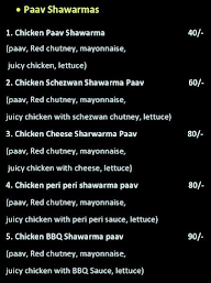 Afghani Shawarma menu 7