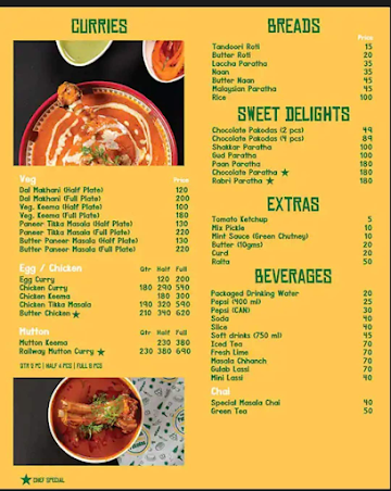 Sassy Indian - Curries & Kebabs menu 