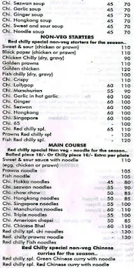 Red Chilly Chinese menu 5