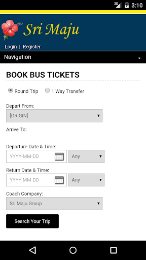 Sri Maju Bus Ticket