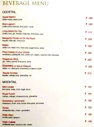 Casa Lisboa - Royal Goan Beach Club menu 1