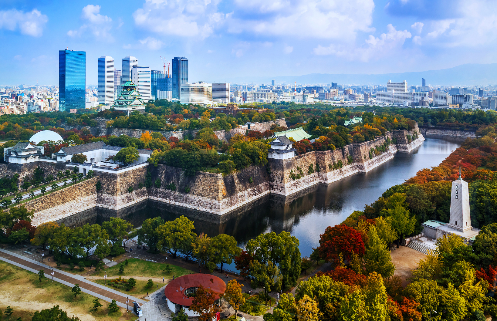 Aerial image of Osaka