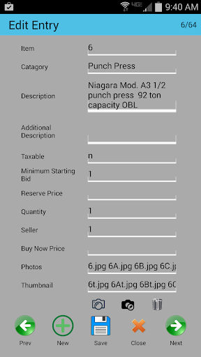 Auction Inventory List Assist