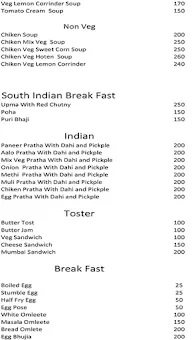 Paratha Express menu 1