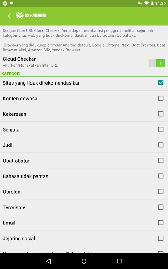 Dr.Web Security Space - Apl Android di Google Play