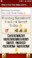 Write Cool Text Fonts Styles Screenshot