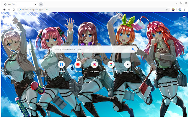 The Quintessential Quintuplets New Tab