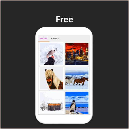 Screenshot Color by Number - winter
