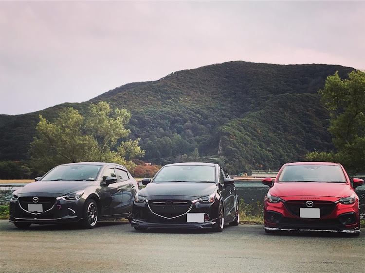 デミオの~絆~Team赤城・猪苗代湖上戸浜駐車場・奥只見シルバーライン・麺や大一・最高の仲間たちに関するカスタム事例の投稿画像9枚目
