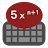 Mathematical keyboard E icon