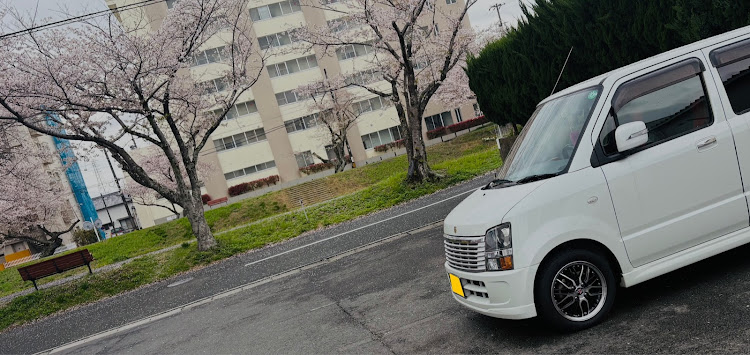 ワゴンRの車が好きな人と繋がりたい・真夜中のつぶやき・洗車・サクラと愛車・推しのコーティング剤に関するカスタム事例の投稿画像3枚目