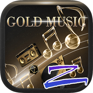 Gold Music Theme-ZERO Launcher logo