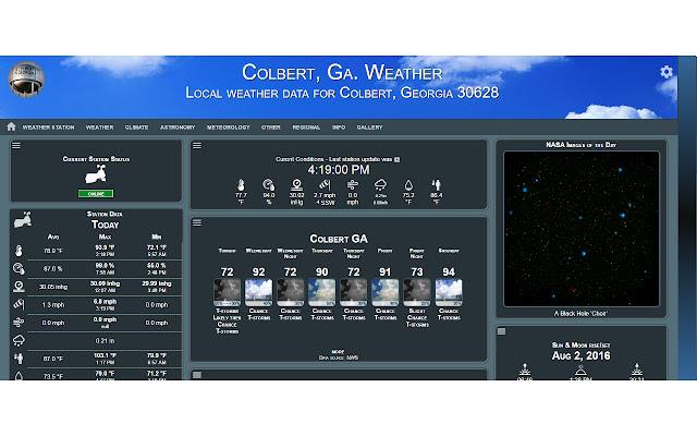 Colbert Weather chrome extension