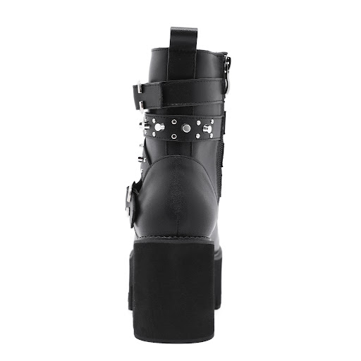 Title 4, Womens Lace-up Boots With Platform and Rivets....