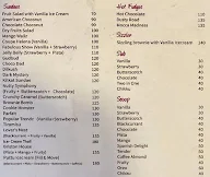Pp Ice Cream Parlour menu 1