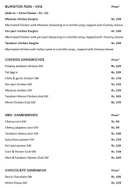 Spicy Indian Burgers menu 5