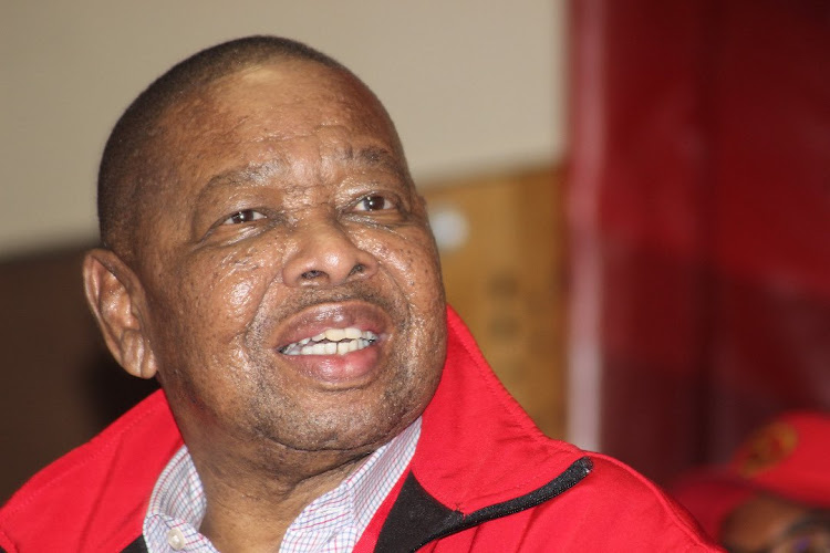 General secretary of the SACP Blade Nzimande addressing the party's special national congress on December 10 2019. Nzimande called the DA a 'white liberal' organisation and the EFF 'neo-fascist'.