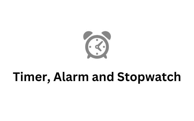 Timer, Alarm w/ Stopwatch Preview image 0