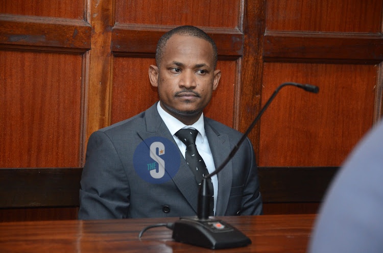 Embakasi East MP Babu Owino before Senior principal magistrate Bernard Ochoi on August 29, 2023.