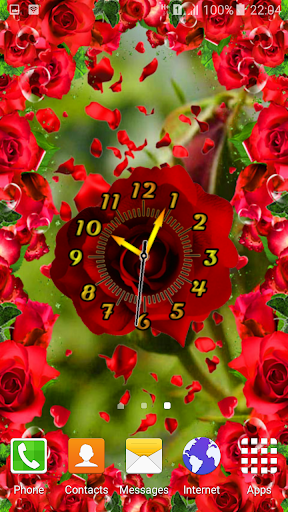 Rose Flower Clock