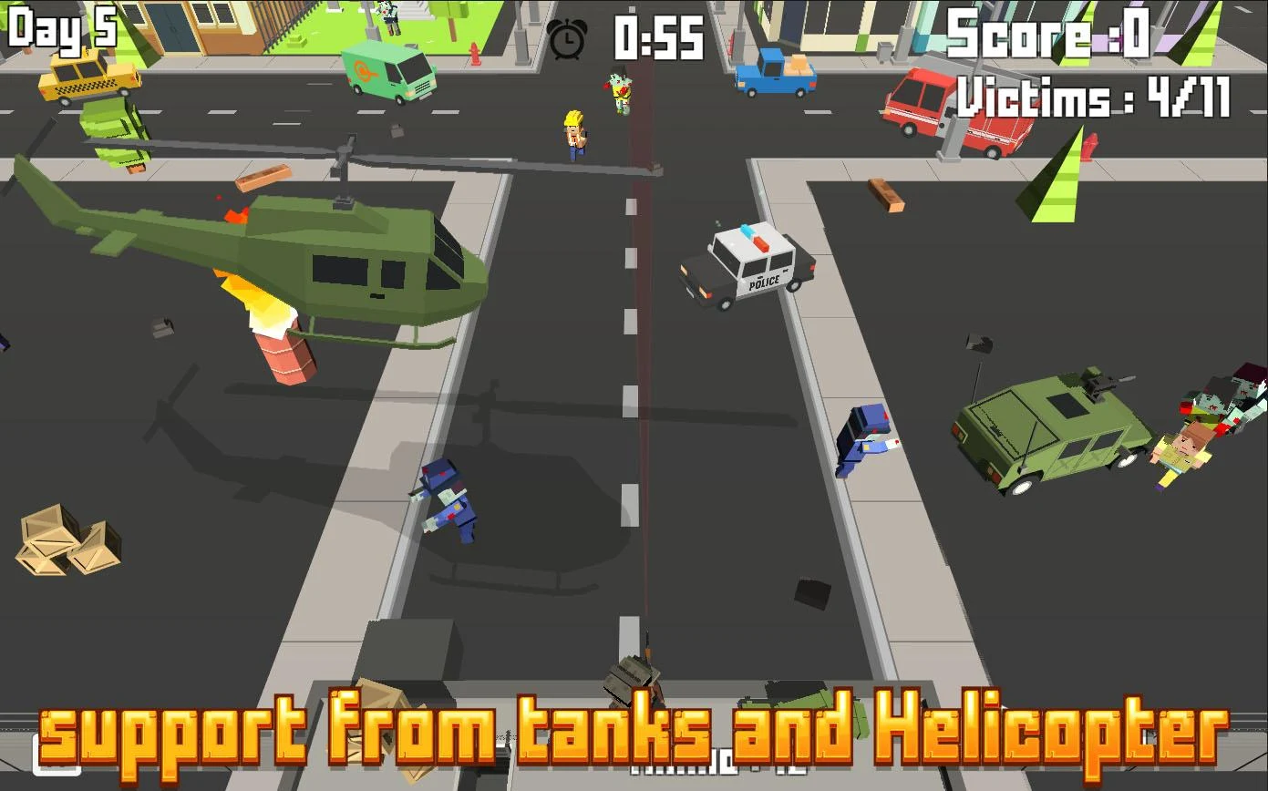   Pixel Shooter Zombies: captura de tela 
