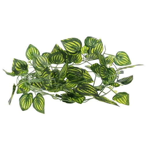 Artificial Watermelon Vine Reptile Lizards Terrarium Climb Decoration Fake Plants Leaves reptile decor accessories suppl