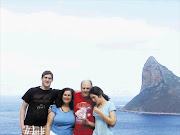 FRIGHTENING ORDEAL: Posing in Cape Town recently, Julian Wendrow, his wife Tali, son Ian and autistic daughter Aislinn