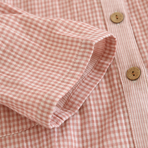 Title 18, Pajamas Womens Yarn-dyed Cotton Gauze Thin Lon...