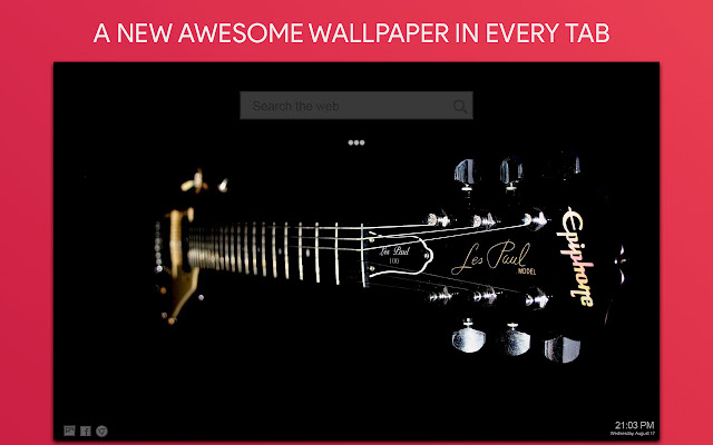 Guitar Wallpaper HD Custom New Tab