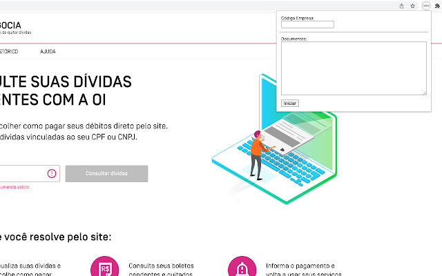 Easy Bot Contas de Clientes chrome extension