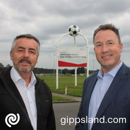 Gippsland MP Darren Chester and The Nationals candidate for Morwell Martin Cameron are supporting a major redevelopment of the Gippsland Sports and Entertainment Park in Morwell