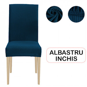Set 6 huse scaun universale, elastice, Cubs Bleumarin