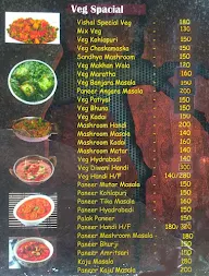 Hotel Vishal menu 2