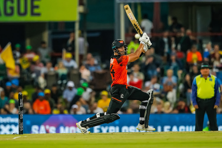 Aiden Markram of Sunrisers Eastern Cape bats in the Betway SA20 semifinal against the Joburg Super Kings at SuperSport Park in Centurion on Thursday.