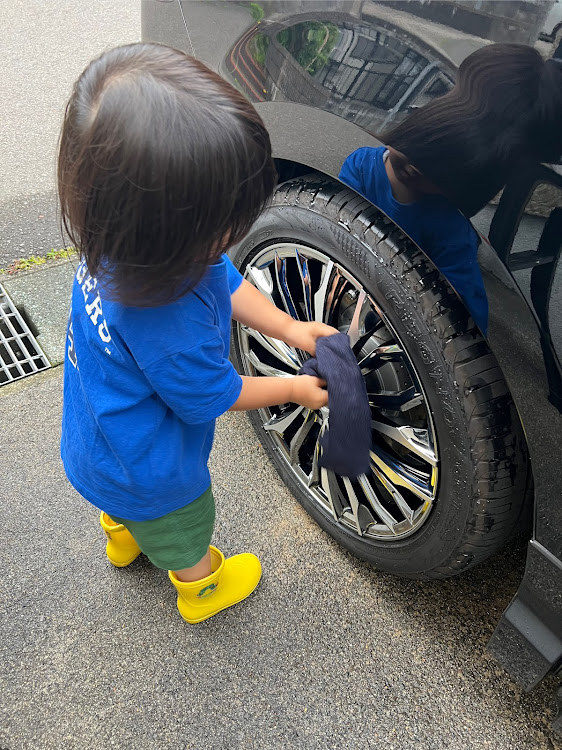ステップワゴンの熱中症に注意・梅雨はどこいった？・早起き洗車・息子とに関するカスタム事例の投稿画像3枚目