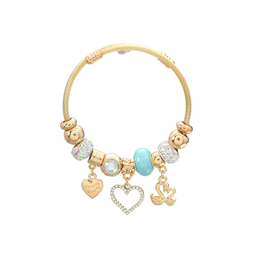 Title 10, Womens Heart-shaped Pendant Bracelet for Coupl...