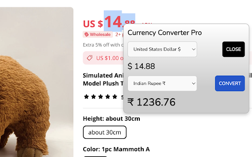 Double-Click Currency Converter