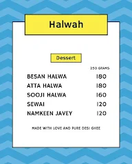 Halwah menu 1