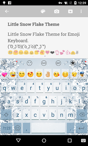 2016 First Snow Emoji keyboard