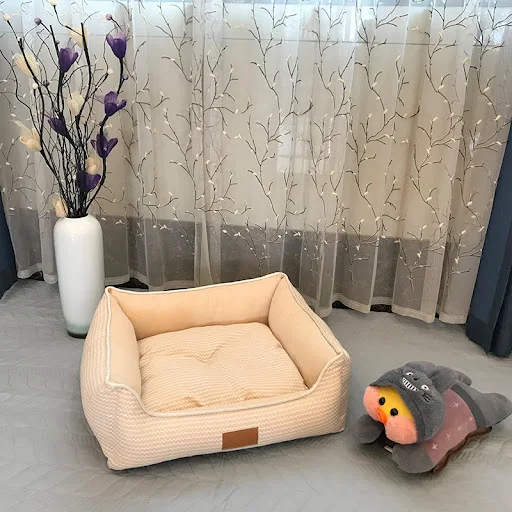 Soft Pet Linen Kennel Cat Dog House Bed Puppy Detachable Mat Winter Warm Dog Nest Sofa Dog Cushion Sleeping Bag Pet Supp
