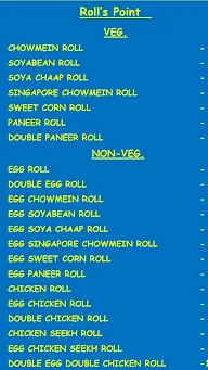 Rolls Point menu 2