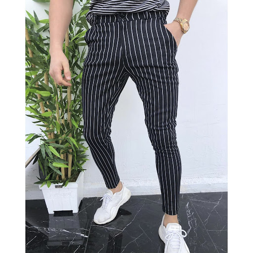 Title 3, Striped mens casual pants