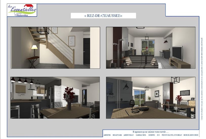  Vente Terrain + Maison - Terrain : 893m² - Maison : 111m² à Neufchâtel-en-Bray (76270) 