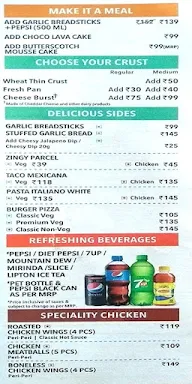 Domino's Pizza menu 1