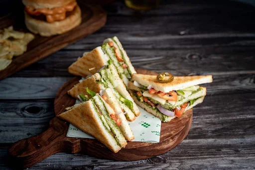 Vegetable Club Sandwich