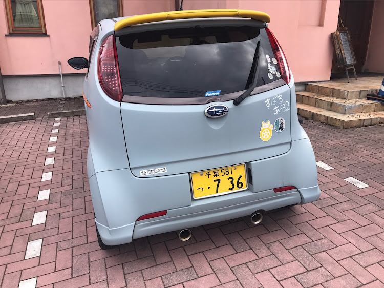 軽自動車好きさんが投稿したスバルR2・手打ちそば天作・フォロワーさんにご来店頂きました・サテライトブルーに関するカスタム事例の投稿画像3枚目