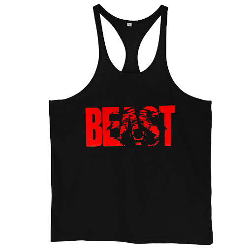 Title 8, Mens Fitness Sports Printed Tank Top. Breathab...