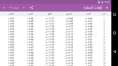 اوقات الصلاة في المدينة